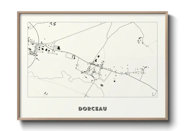 Une affiche de carte sur Dorceau
