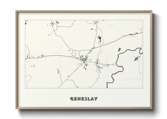 Une affiche de carte sur Geneslay