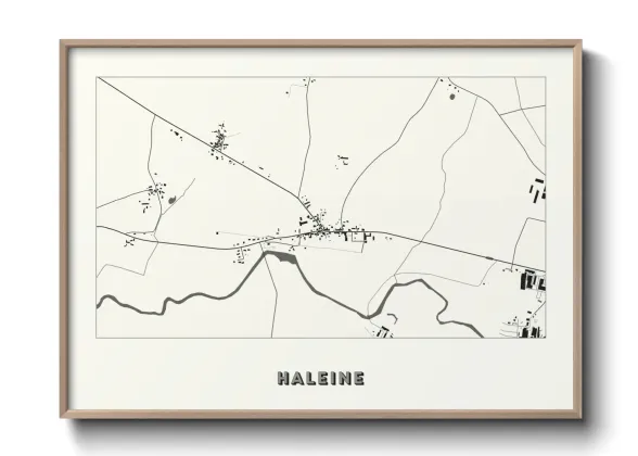Une affiche de carte sur Haleine