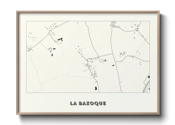 Une affiche de carte sur La Bazoque