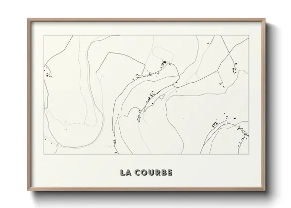 Une affiche de carte sur La Courbe
