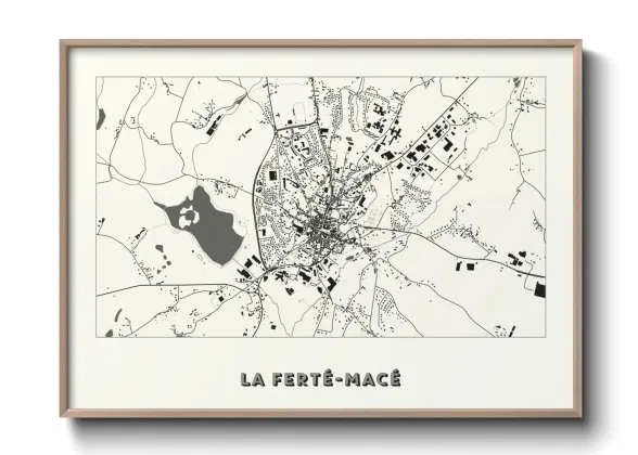 Une affiche de carte sur La Ferté-Macé