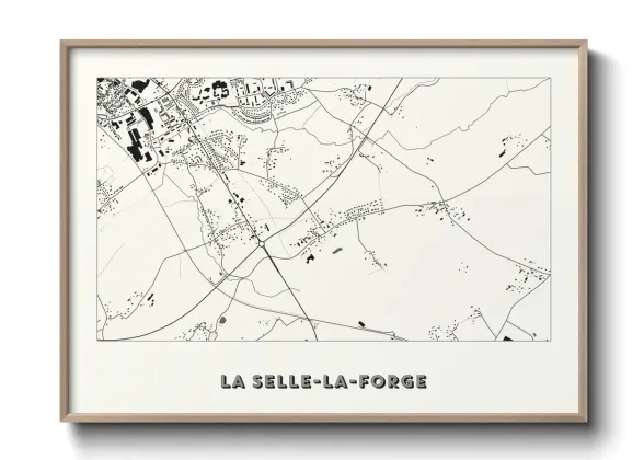 Une affiche de carte sur La Selle-la-Forge