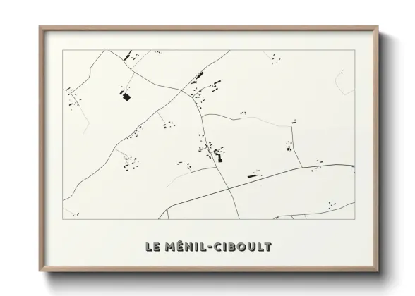 Une affiche de carte sur Le Ménil-Ciboult
