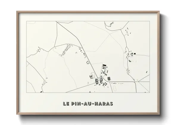 Une affiche de carte sur Le Pin-au-Haras