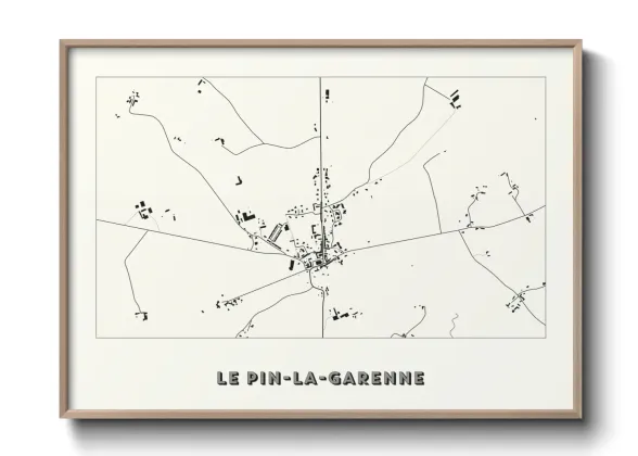 Une affiche de carte sur Le Pin-la-Garenne