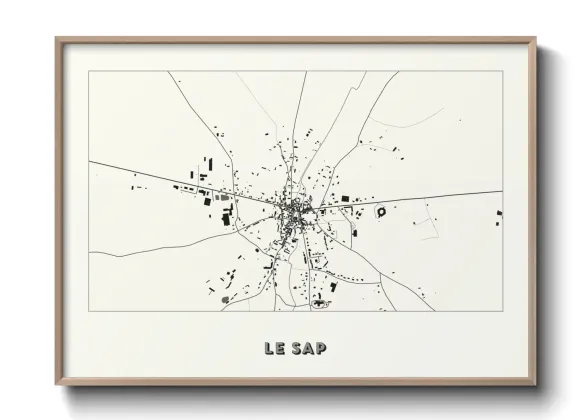 Une affiche de carte sur Le Sap