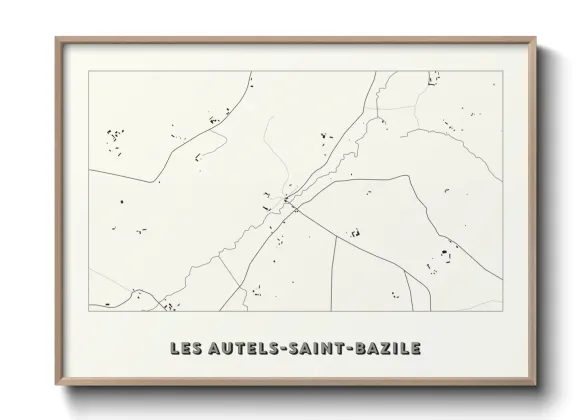 Une affiche de carte sur Les Autels-Saint-Bazile