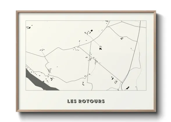 Une affiche de carte sur Les Rotours