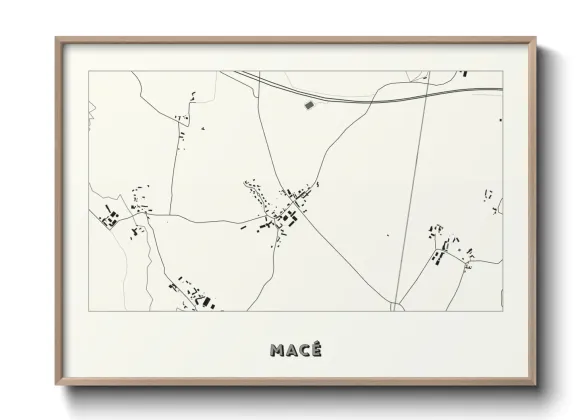 Une affiche de carte sur Macé