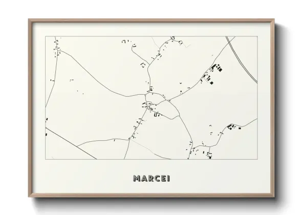 Une affiche de carte sur Marcei