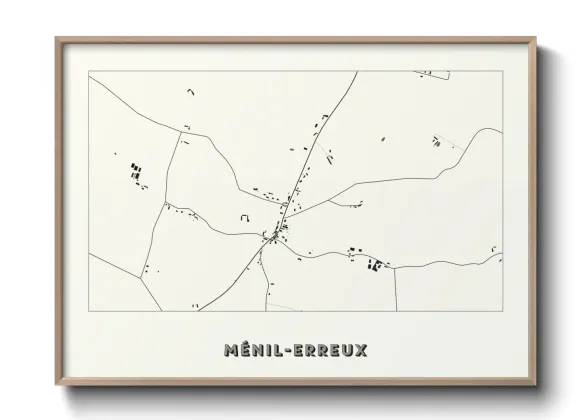 Une affiche de carte sur Ménil-Erreux