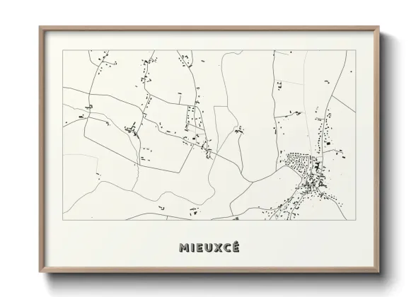 Une affiche de carte sur Mieuxcé
