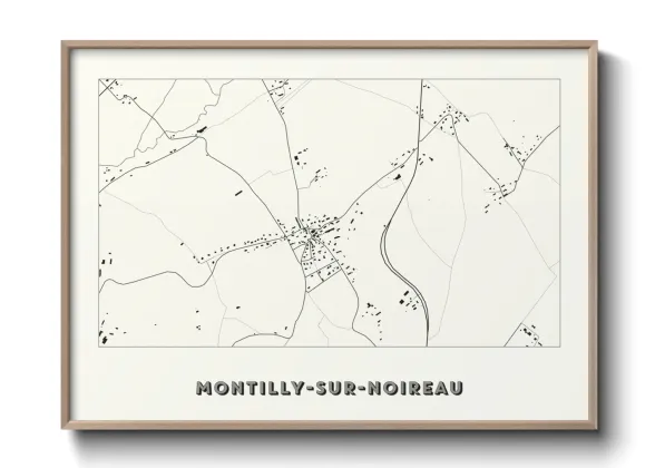 Une affiche de carte sur Montilly-sur-Noireau