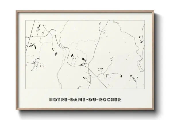 Une affiche de carte sur Notre-Dame-du-Rocher