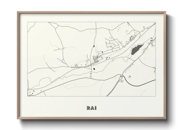 Une affiche de carte sur Rai