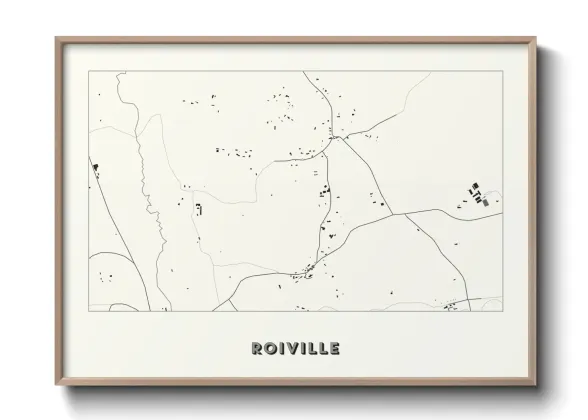 Une affiche de carte sur Roiville