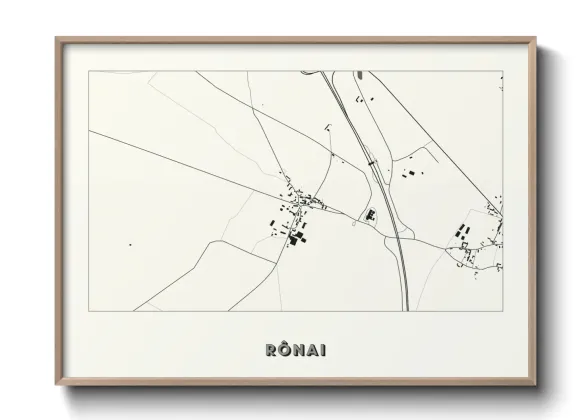 Une affiche de carte sur Rônai