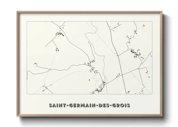Une affiche de carte sur Saint-Germain-des-Grois