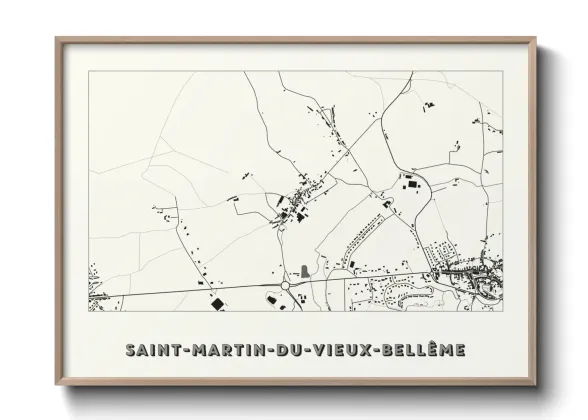 Une affiche de carte sur Saint-Martin-du-Vieux-Bellême
