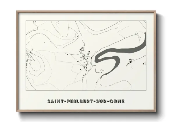 Une affiche de carte sur Saint-Philbert-sur-Orne