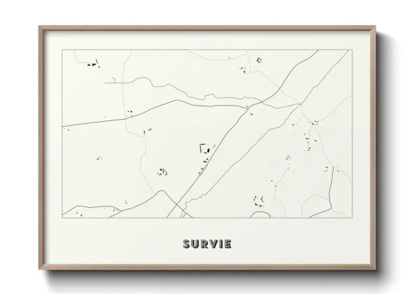 Une affiche de carte sur Survie