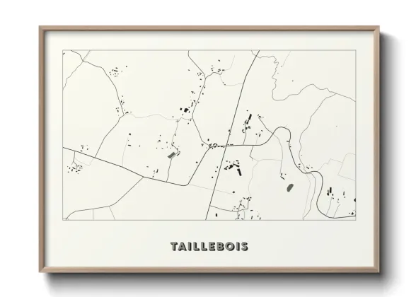 Une affiche de carte sur Taillebois