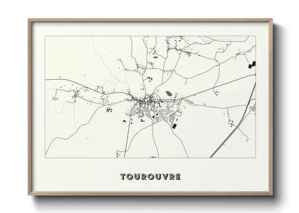 Une affiche de carte sur Tourouvre
