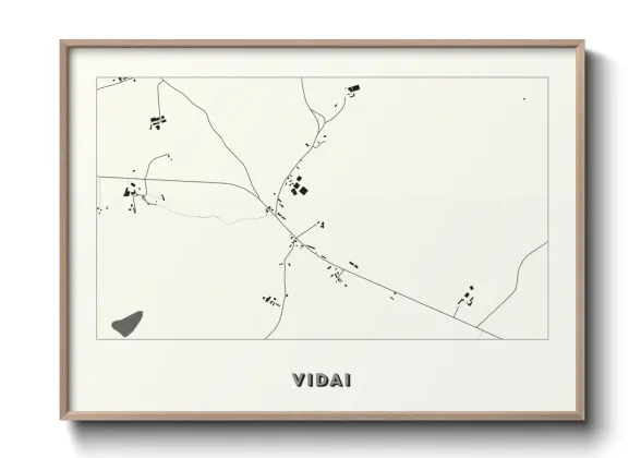 Une affiche de carte sur Vidai