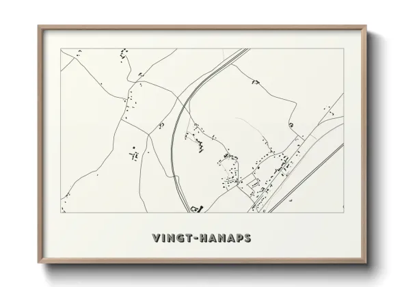 Une affiche de carte sur Vingt-Hanaps