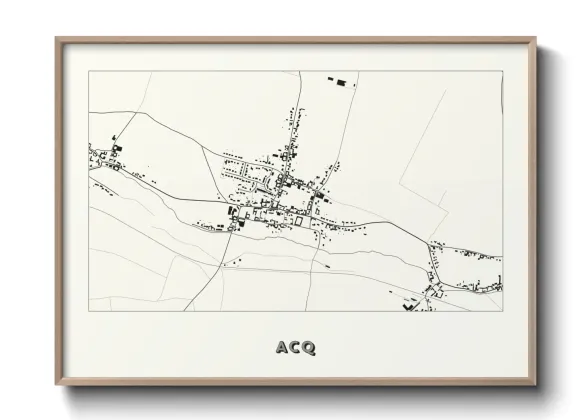 Une affiche de carte sur Acq