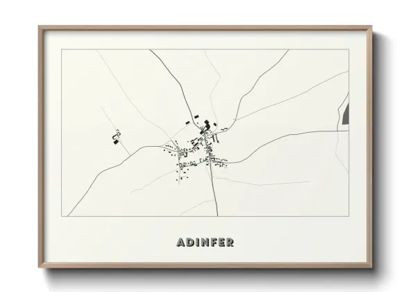 Une affiche de carte sur Adinfer
