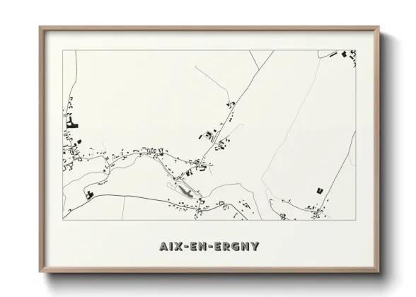 Une affiche de carte sur Aix-en-Ergny
