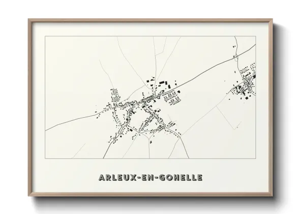 Une affiche de carte sur Arleux-en-Gohelle