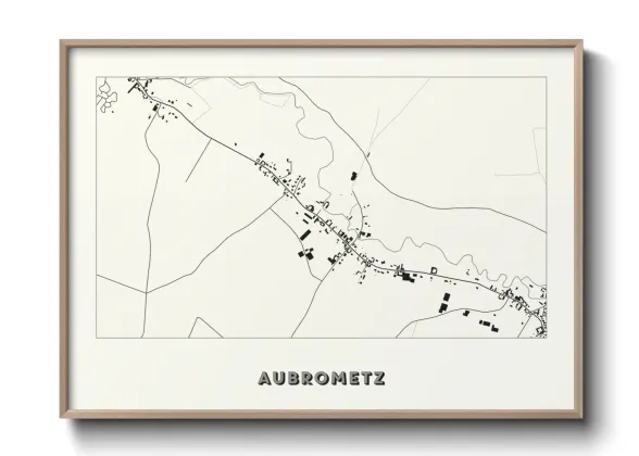 Une affiche de carte sur Aubrometz