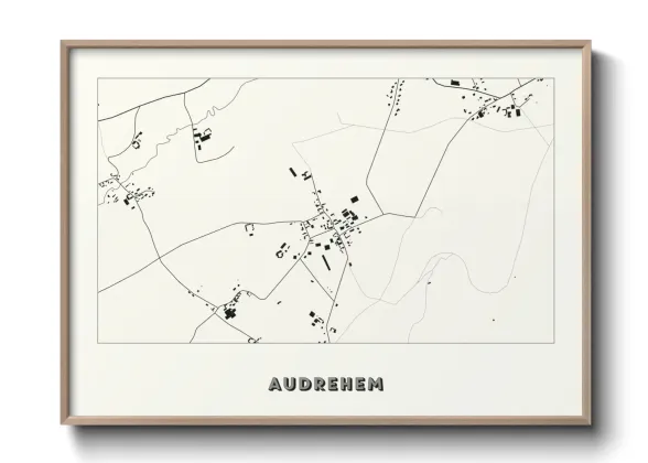 Une affiche de carte sur Audrehem
