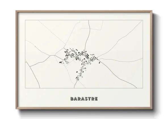 Une affiche de carte sur Barastre