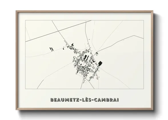 Une affiche de carte sur Beaumetz-lès-Cambrai