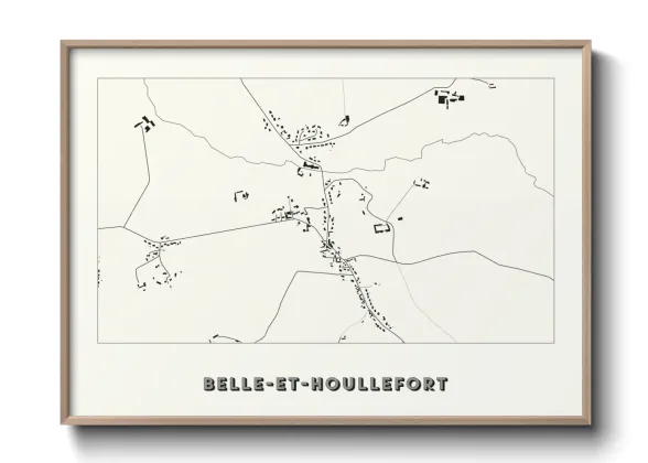 Une affiche de carte sur Belle-et-Houllefort