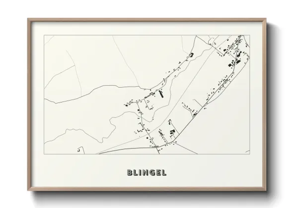 Une affiche de carte sur Blingel
