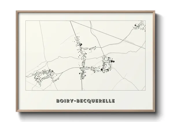Une affiche de carte sur Boiry-Becquerelle