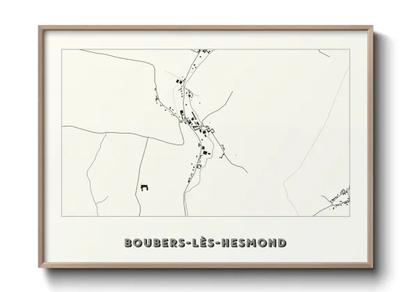 Une affiche de carte sur Boubers-lès-Hesmond