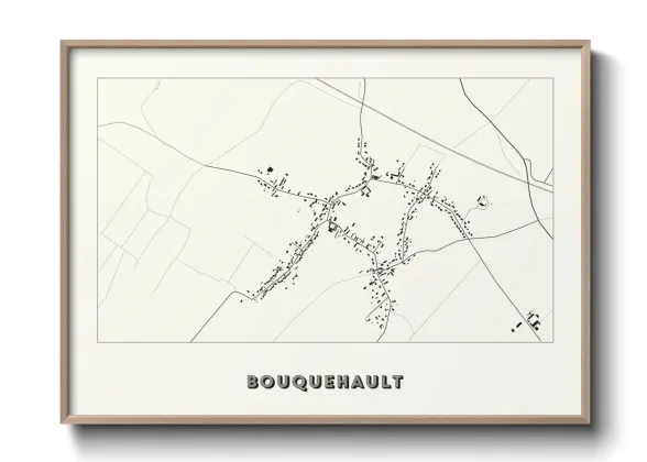 Une affiche de carte sur Bouquehault