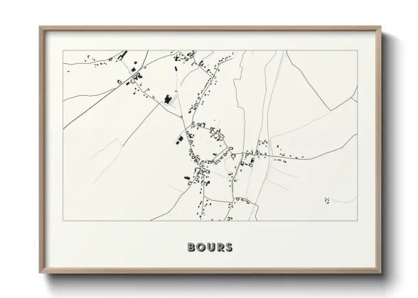 Une affiche de carte sur Bours