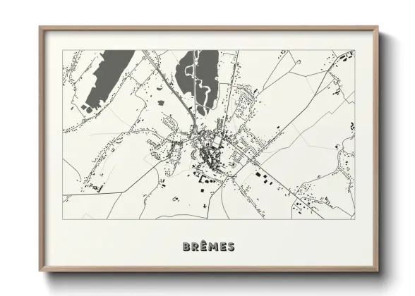 Une affiche de carte sur Brêmes