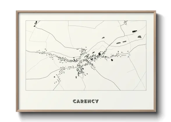 Une affiche de carte sur Carency