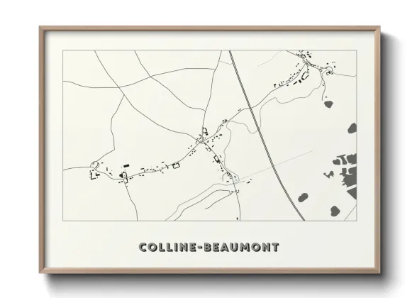 Une affiche de carte sur Colline-Beaumont