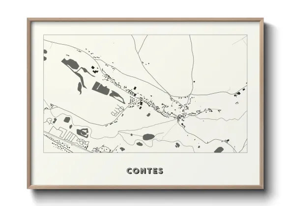 Une affiche de carte sur Contes