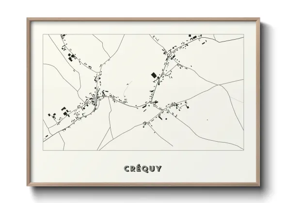 Une affiche de carte sur Créquy