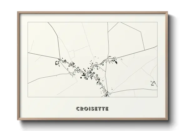 Une affiche de carte sur Croisette